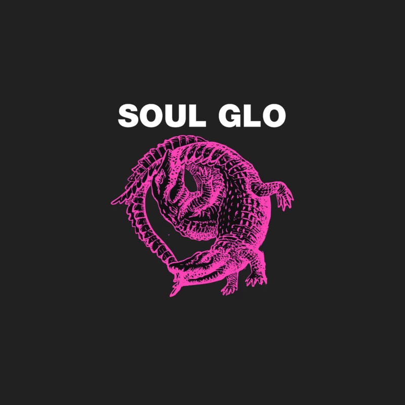 Pink Skeletal Alligator Soul Glo Design Bucket Hat