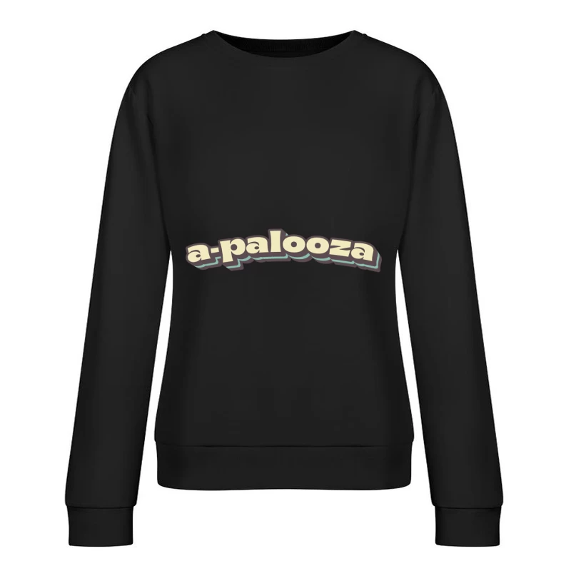Retro-Stil Schriftzug Damen Pullover Sweatshirt