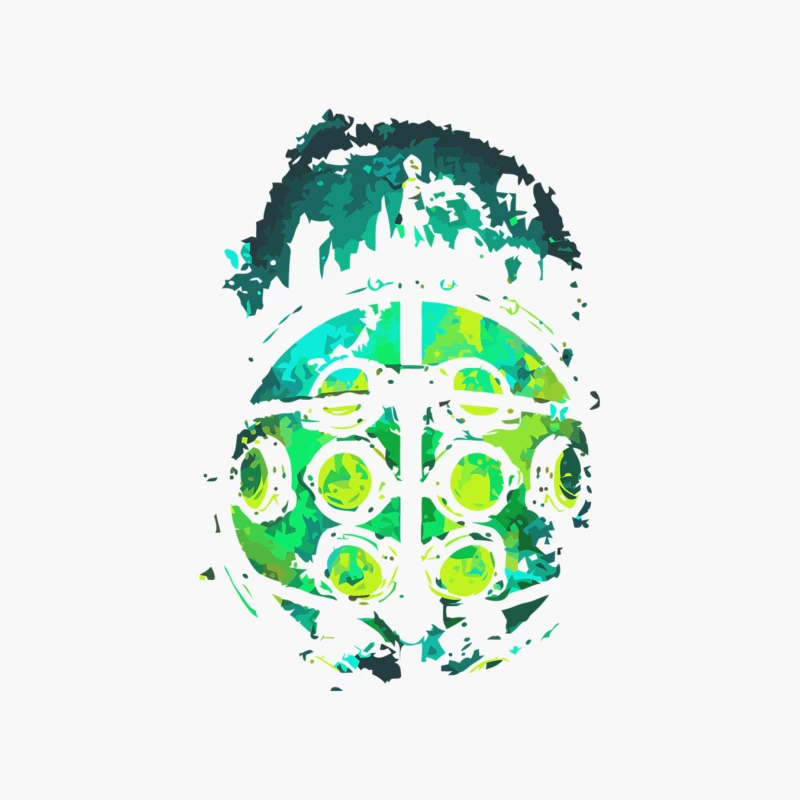 Abstract Bioshock Underwater Mask Art Cotton Tote Bag