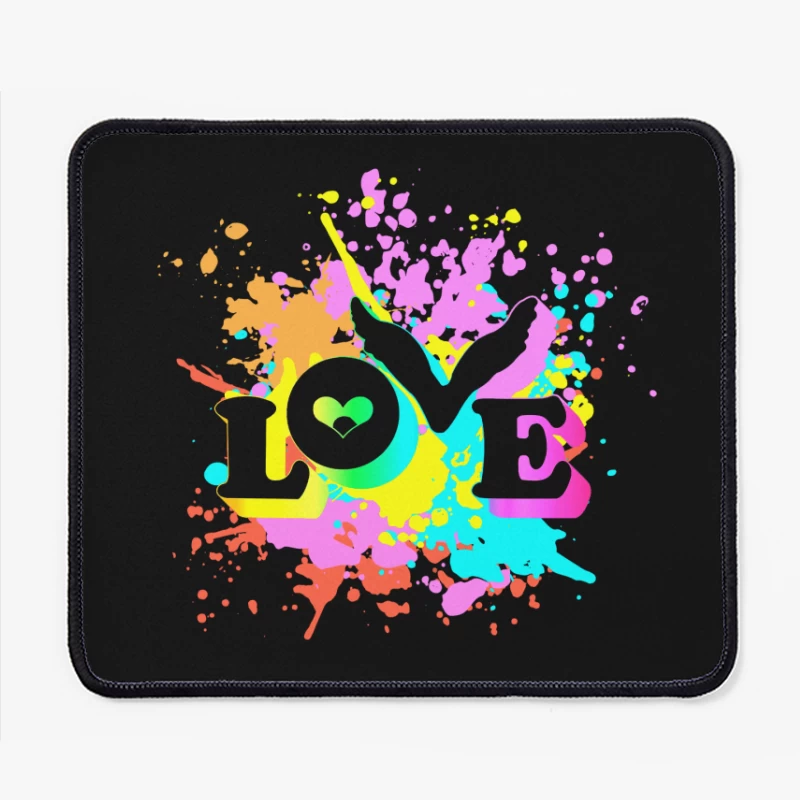 Coldplay Love Colorful Mouse Pad