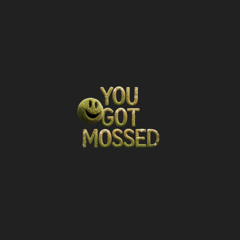Mossy Wordplay: Smiley Nature Pun Bucket Hat