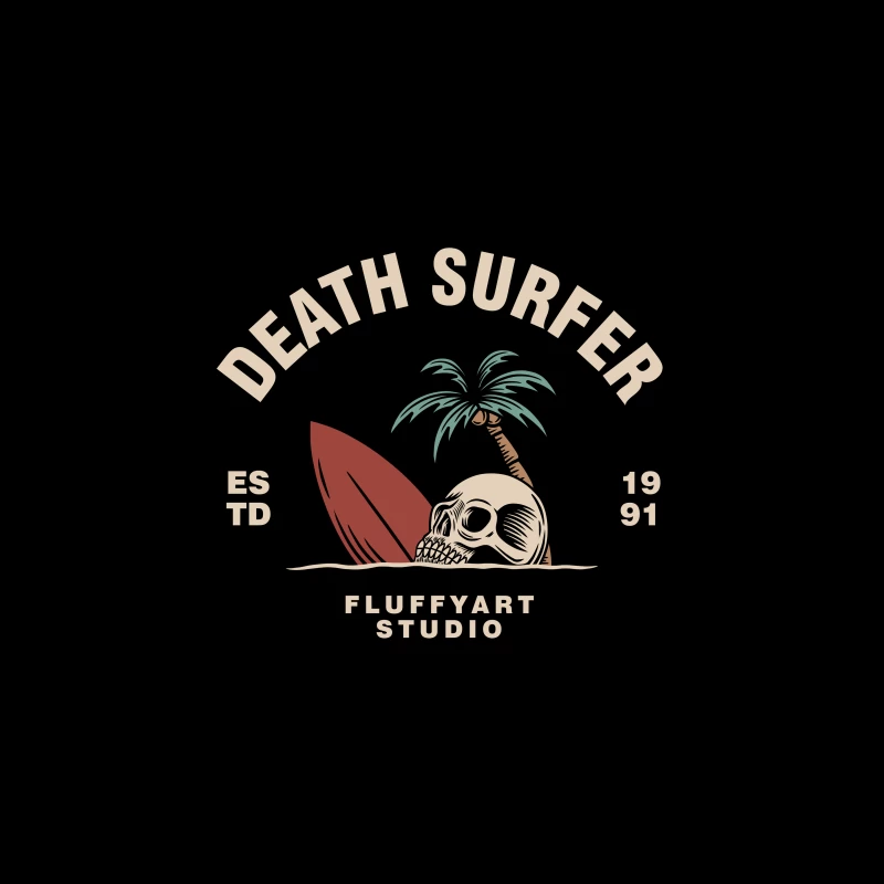 Death Surfer Studio Logo Travel Mug