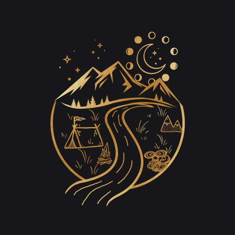Berglandschaft bei Nacht mit Zelt und Fluss Herren Pullover Hoodie