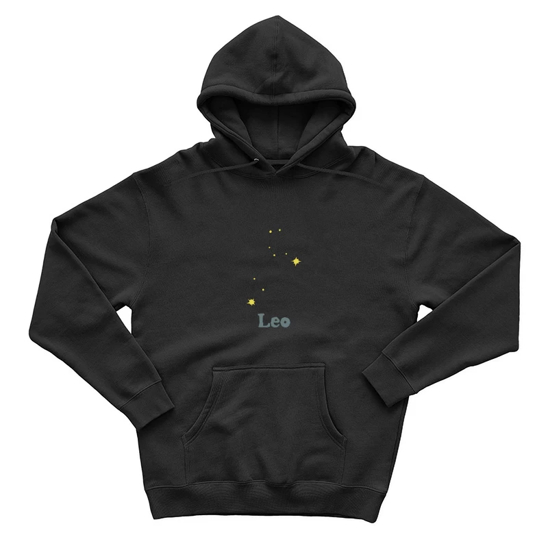 Sternbild Leo mit gelben Sternen Herren Pullover Hoodie