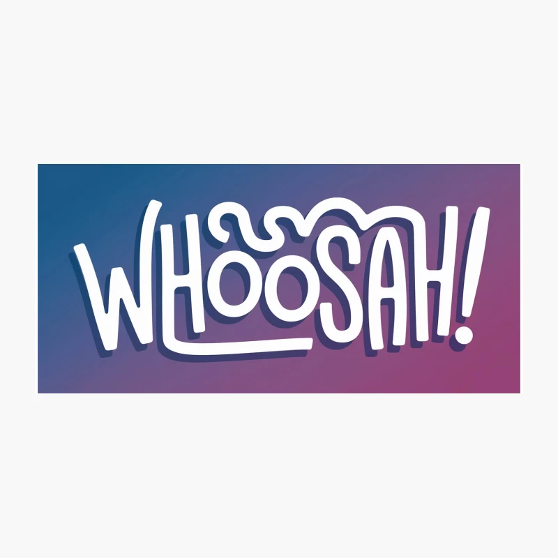 Celebratory Typography: Whoosah Exclamation on Gradient Background Coffee Mug