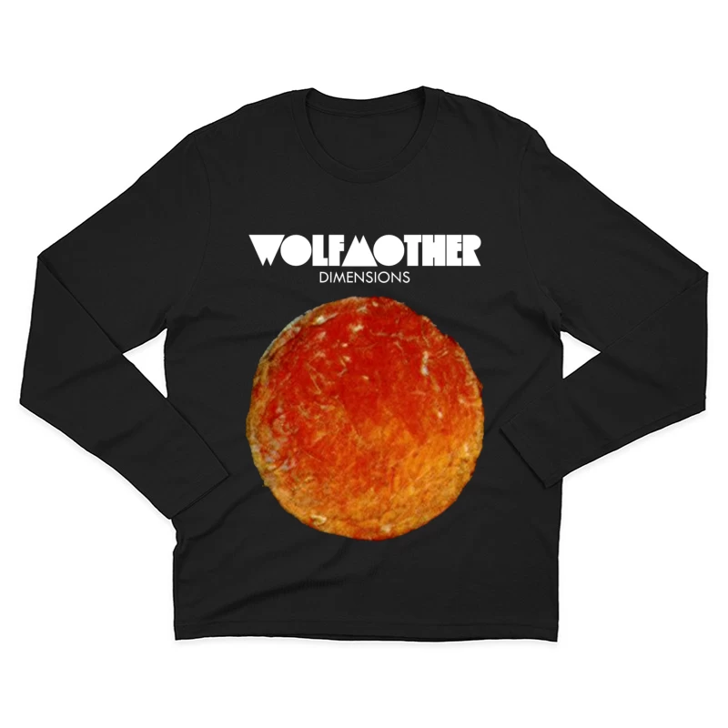 Wolfmother - Dimensions Album Cover with Orange Celestial Design Male Long Sleeve T-Shirt