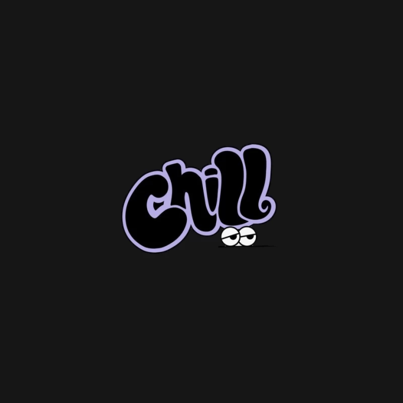 Chill Design mit coolen Augen Herren Langarm T-Shirt