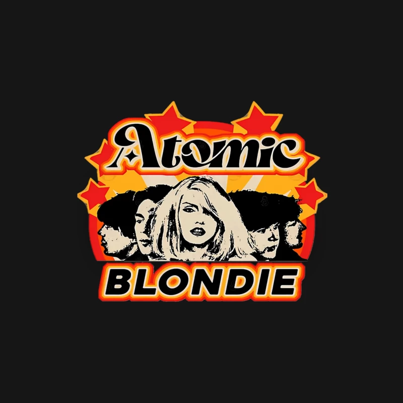 Atomic by Blondie - Retro Band Logo Design Male Long Sleeve T-Shirt