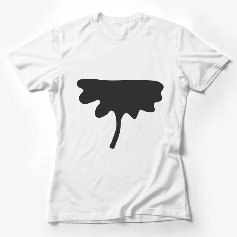 Tache abstraite noire Femme T-Shirt