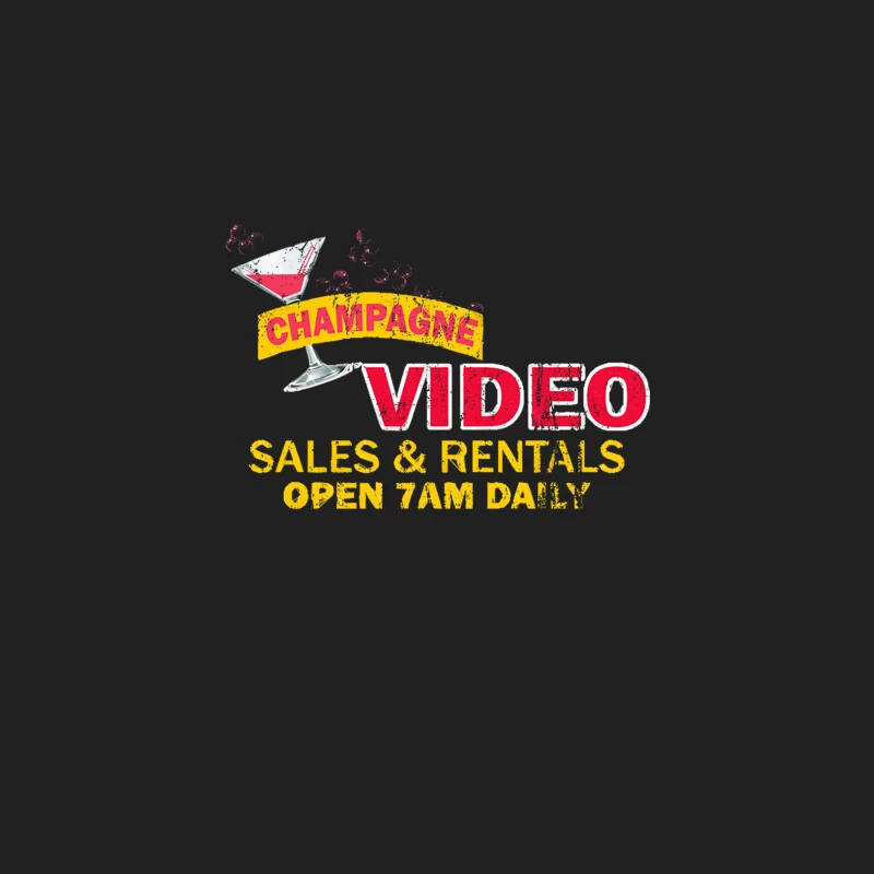 Champagne Video, distressed Bucket Hat