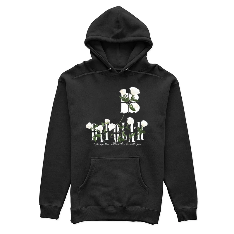Graphiques de roses blanches avec texte Femme Sweat à capuche