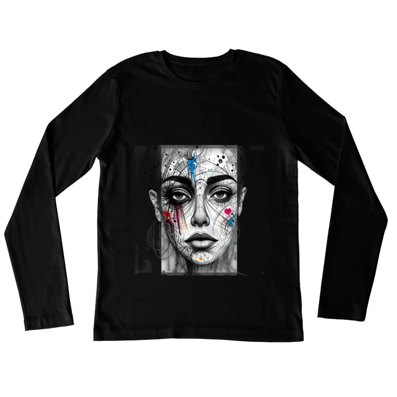 Abstract girl statue Female Long Sleeve T-Shirt
