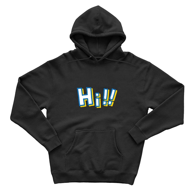 Buntes Hi! Design Herren Pullover Hoodie