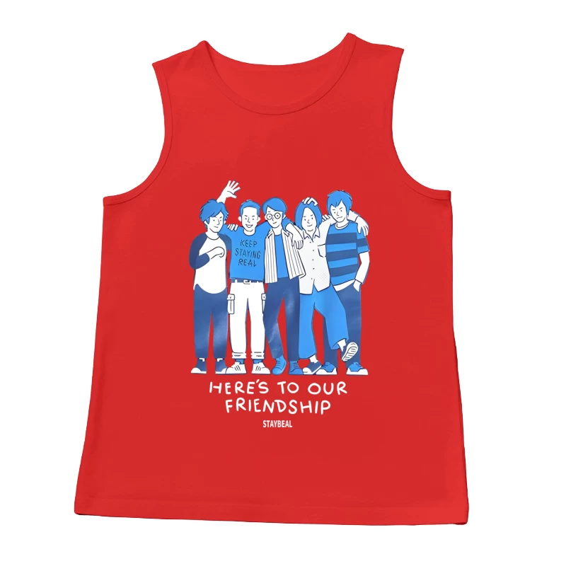 Freunde feiern Zusammenhalt Herren Tanktops
