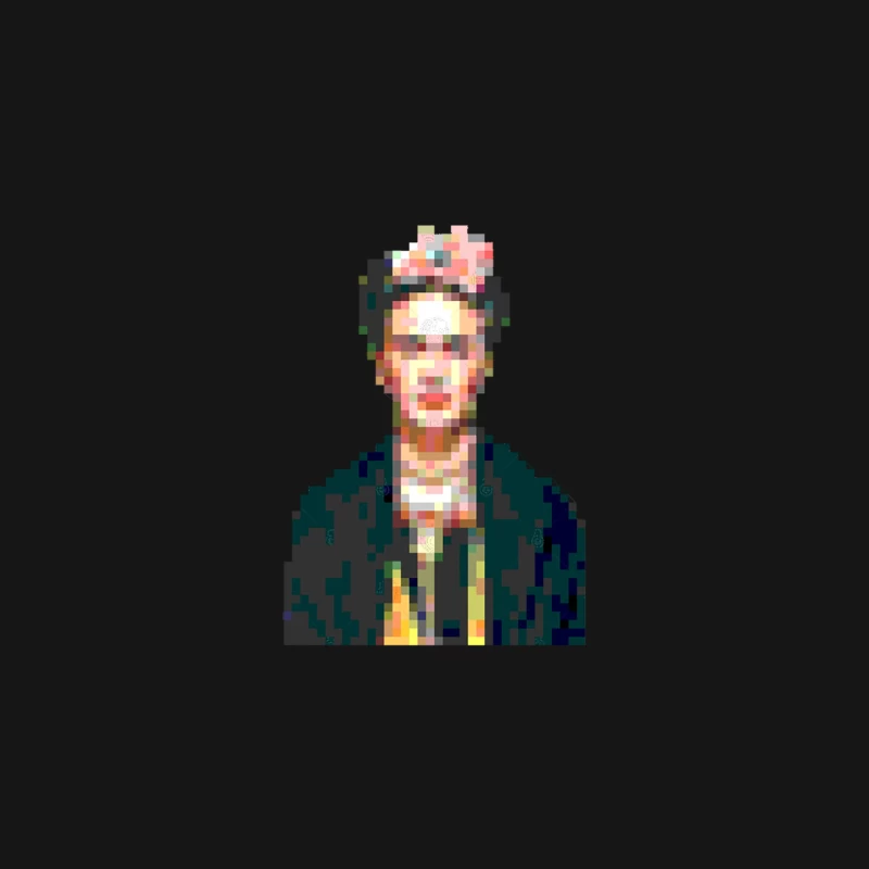 Frida Kahlo Pixel Art Design Desk Mat