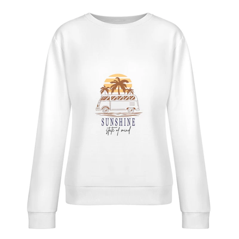 Évasion en Van sous le Soleil Femme Sweat-shirt à enfiler