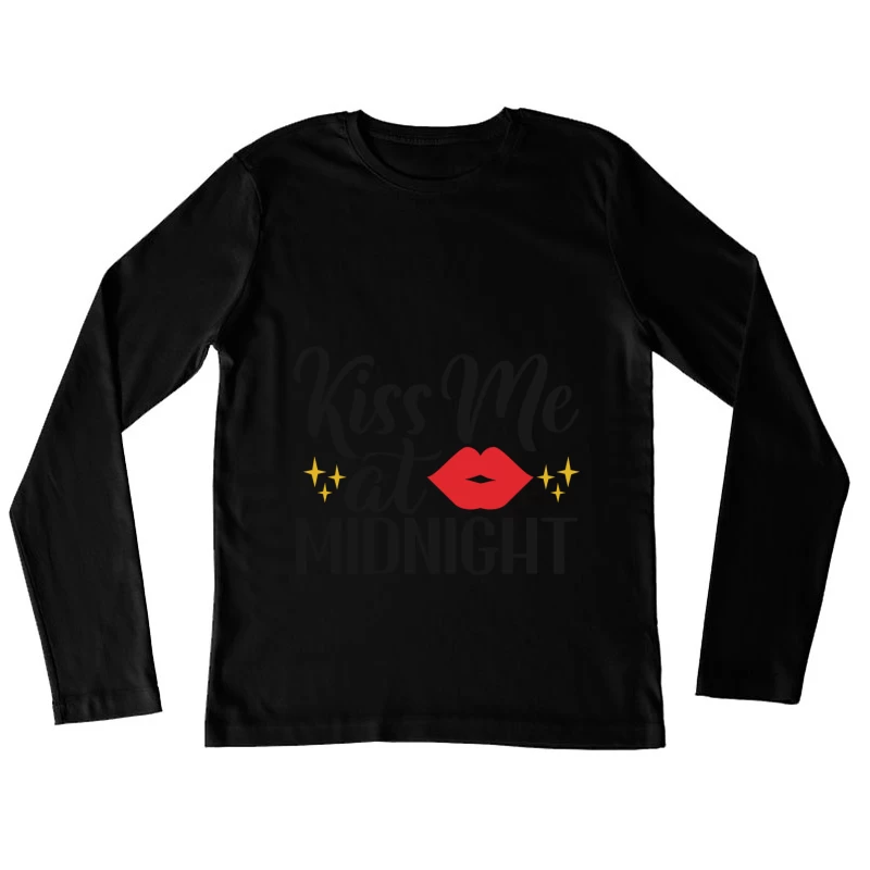 Invitation romantique pour le Nouvel An Femme Manches Longues T-Shirt