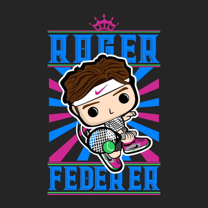 Roger Federer Cartoon Character Male Pullover Sweatshirt