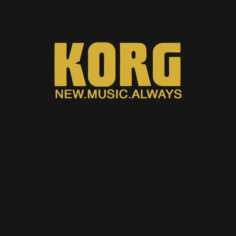 Korg Music Equipment Brand Logo in Yellow Female T-Shirt