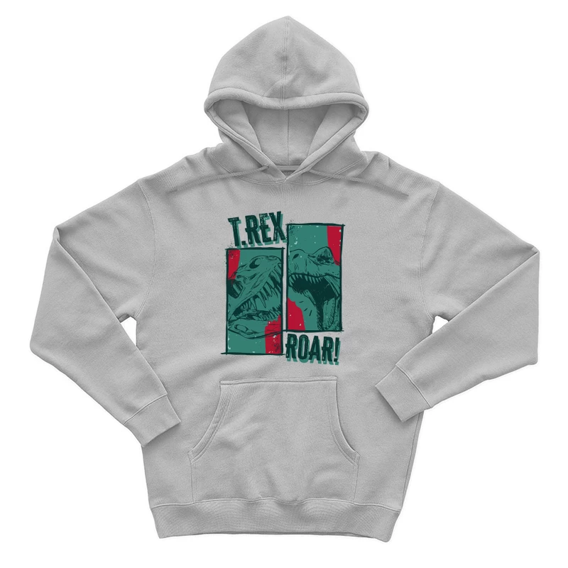 T-Rex Roar! Vintage Comic Design Male Pullover Hoodie