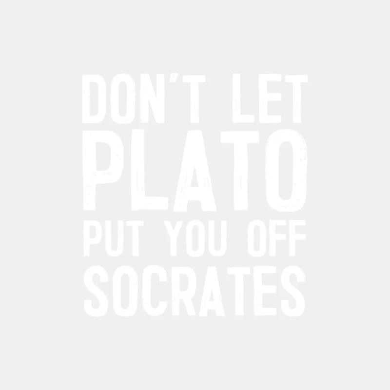 Don_t Let Plato Put You Off Socrates Male Tank Top