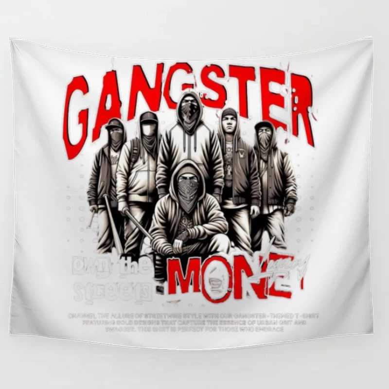 editable gangster money Tapestry