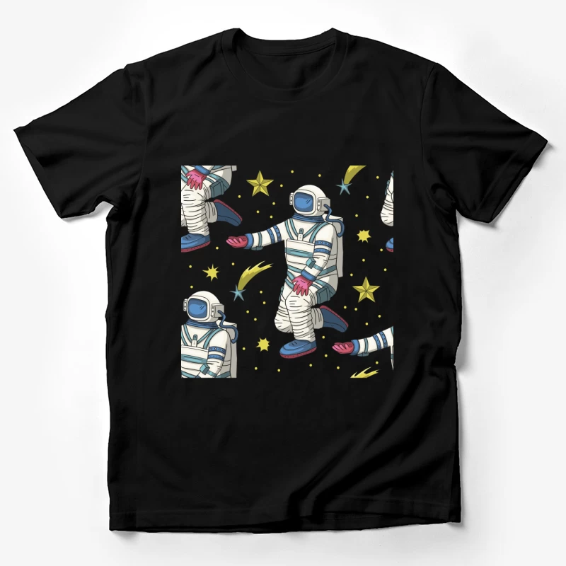 Weltraum Astronauten Muster Herren T-Shirt