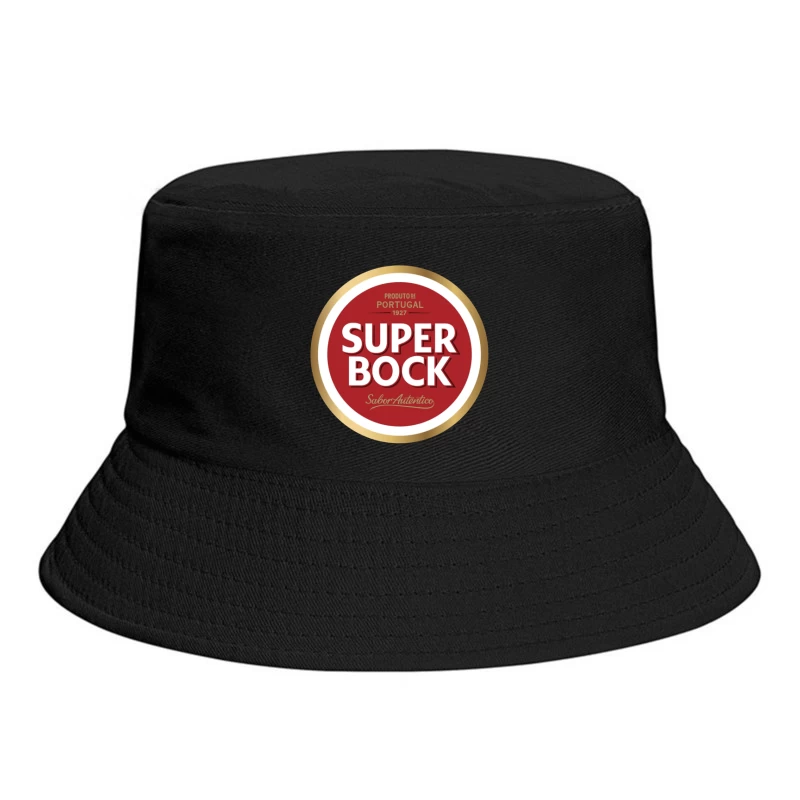 Super Bock Portuguese Beer Brand Logo Design from 1927 Bucket Hat