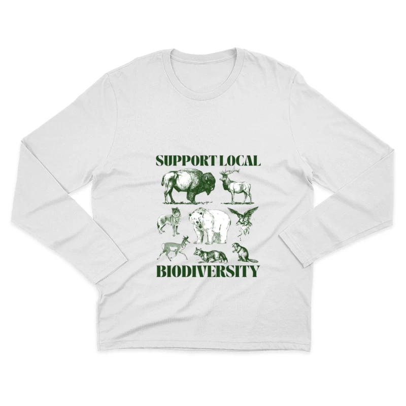 Soutenir la biodiversité locale Homme Manches Longues T-Shirt