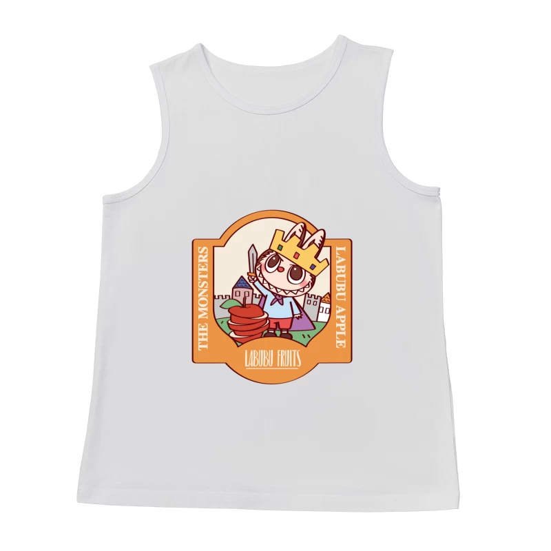 Kleines Monster mit Schwert und Äpfeln Herren Tanktops