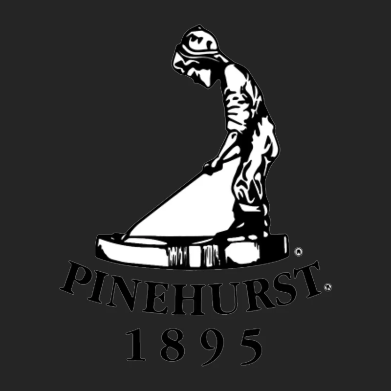 Pinehurst Golf Resort Historic Logo Since 1895 Male Pullover Sweatshirt