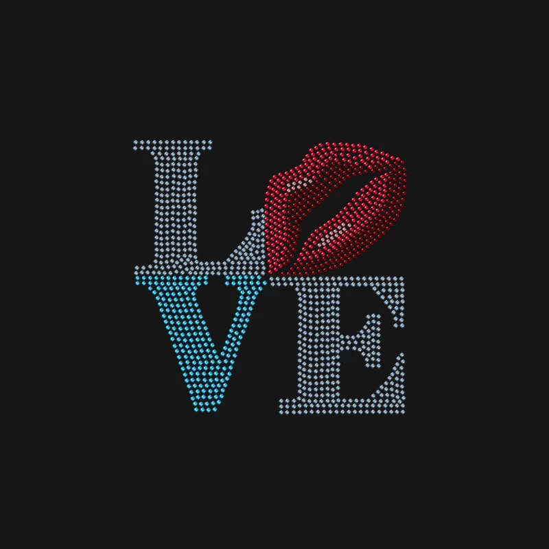 Liebe Design mit Lippen Herren T-Shirt