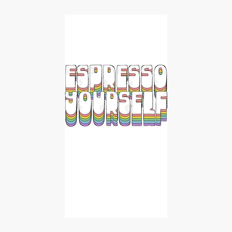 Espresso Yourself  Typographic Design iPhone Case
