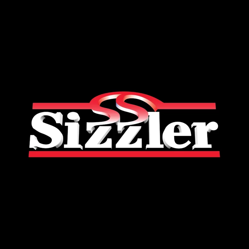 Sizzler Restaurant Chain Logo Design in Red and White Mouse Pad