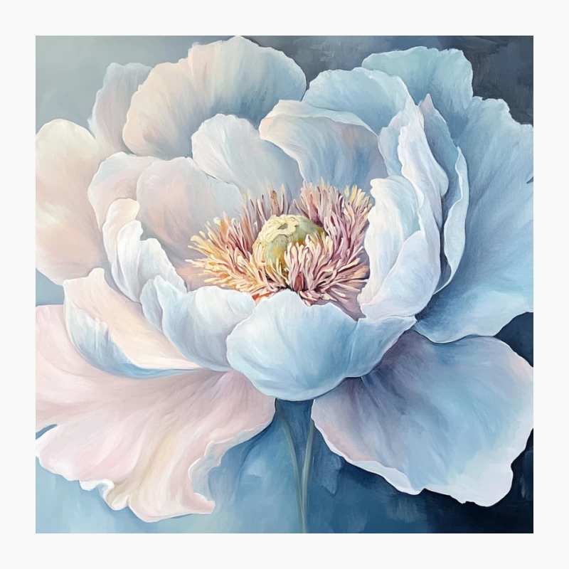 Delicate Pastel Peony: A Botanical Masterpiece Pin