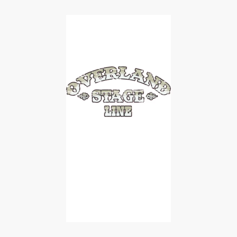 Overland Stage Line, weather board distressed iPhone Case