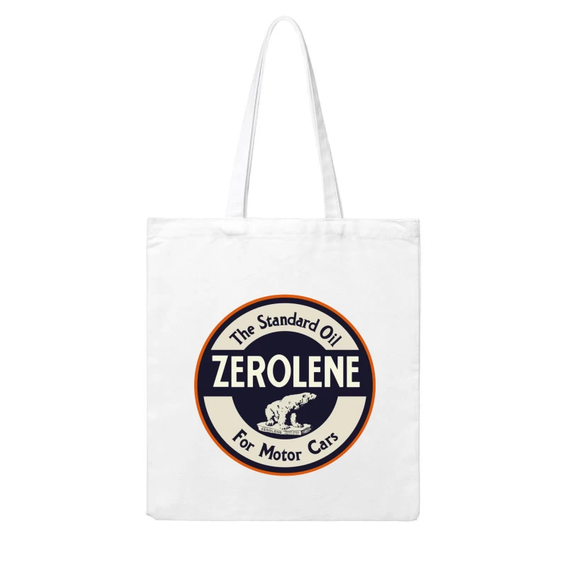 Vintage Standard Oil Zerolene Motor Car Advertisement with Polar Bear Logo Cotton Tote Bag