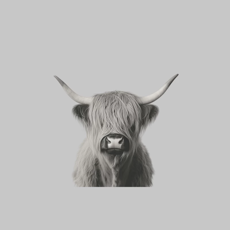 Majestic Highland Cattle: A Close-up Portrait Male Long Sleeve T-Shirt
