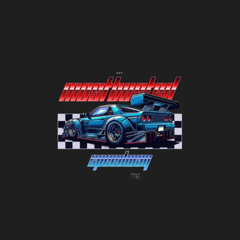 Voiture de sport avec design à damier Homme Débardeur