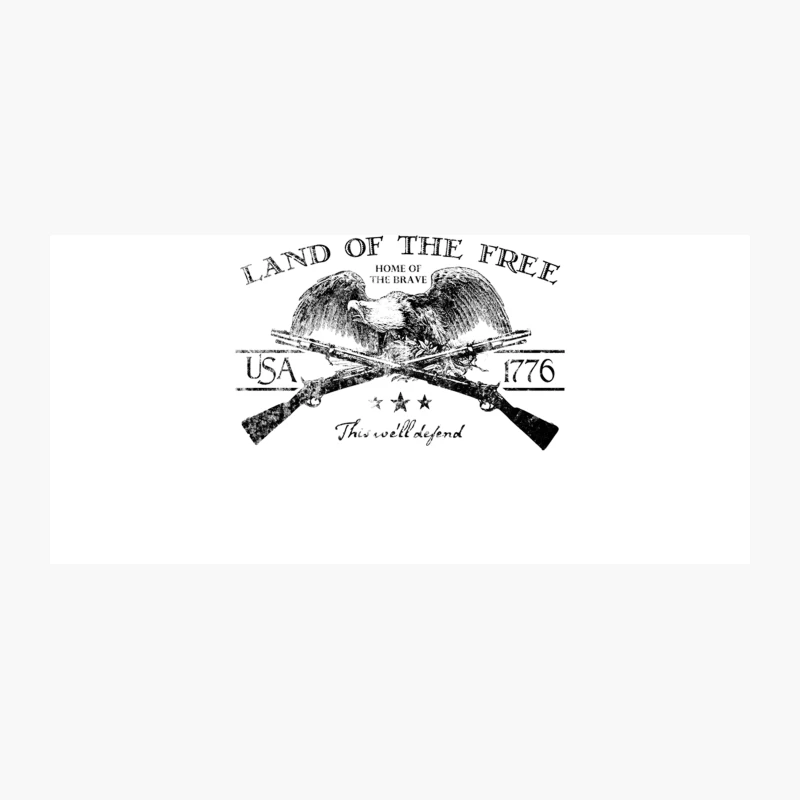 Land of the Free, distressed Coffee Mug