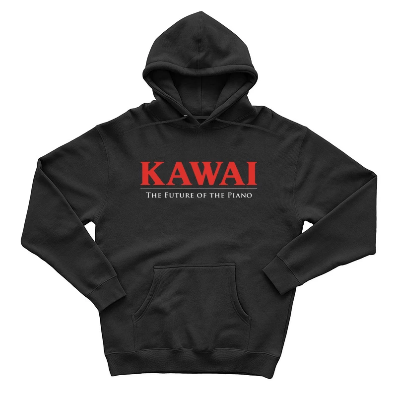 Kawai Piano Brand Logo with Slogan "The Future of the Piano" Male Pullover Hoodie