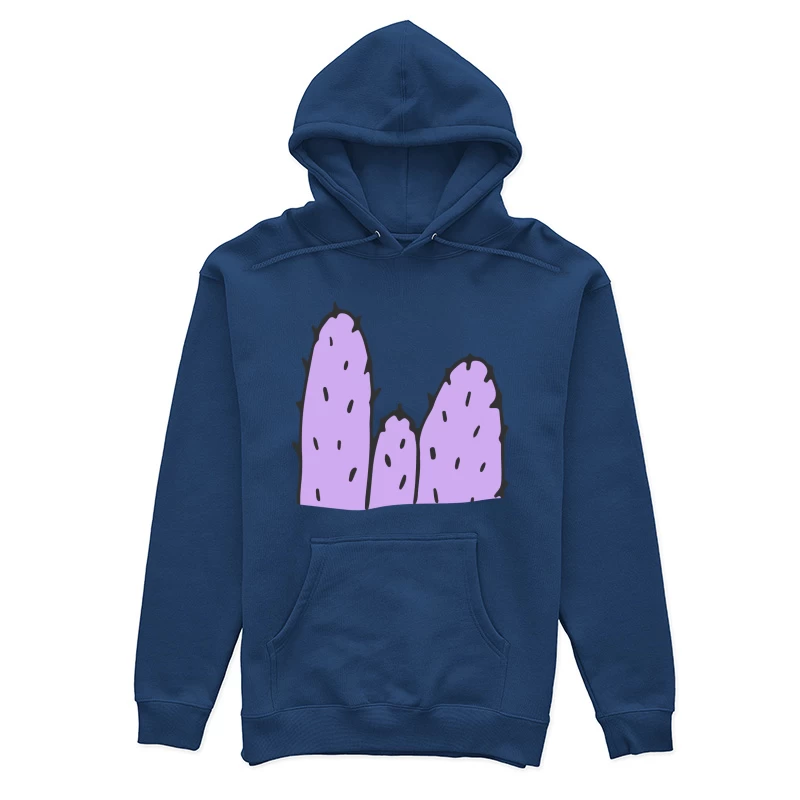 Illustration de cactus abstrait violet Femme Sweat à capuche
