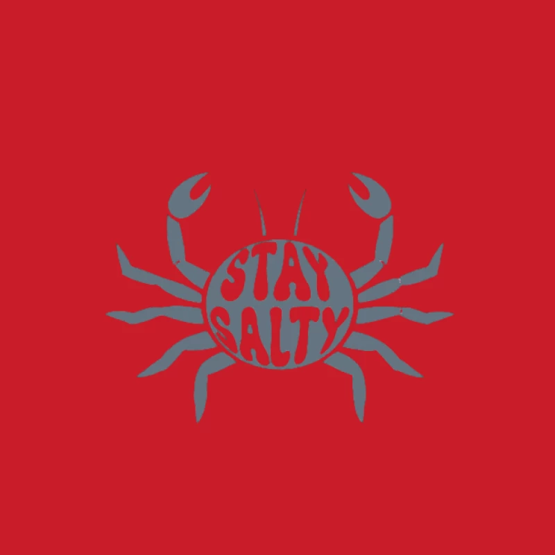Restez salé design de crabe Homme Sweat à capuche