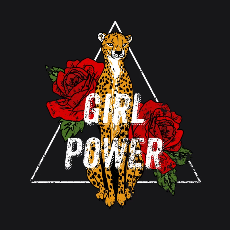 Félin et Roses : Pouvoir Féminin Homme Sweat à capuche