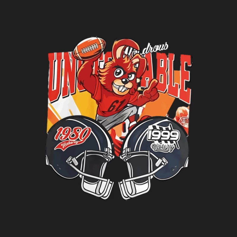 Unbezwingbarer Maskottchen-Fußball Herren Tanktops