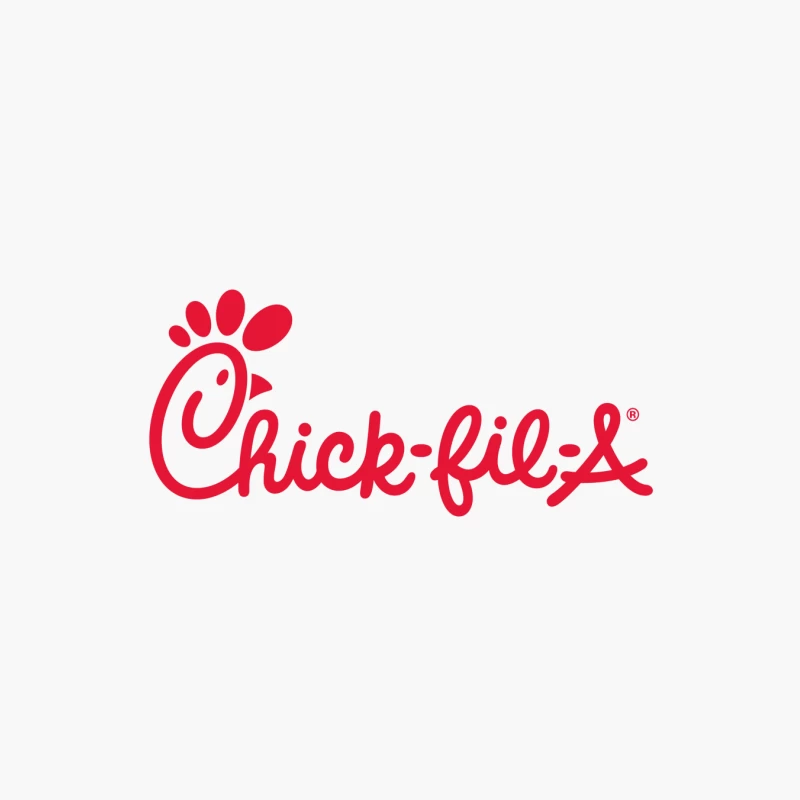 Chick-fil-A Restaurant Chain Logo in Red Cotton Tote Bag