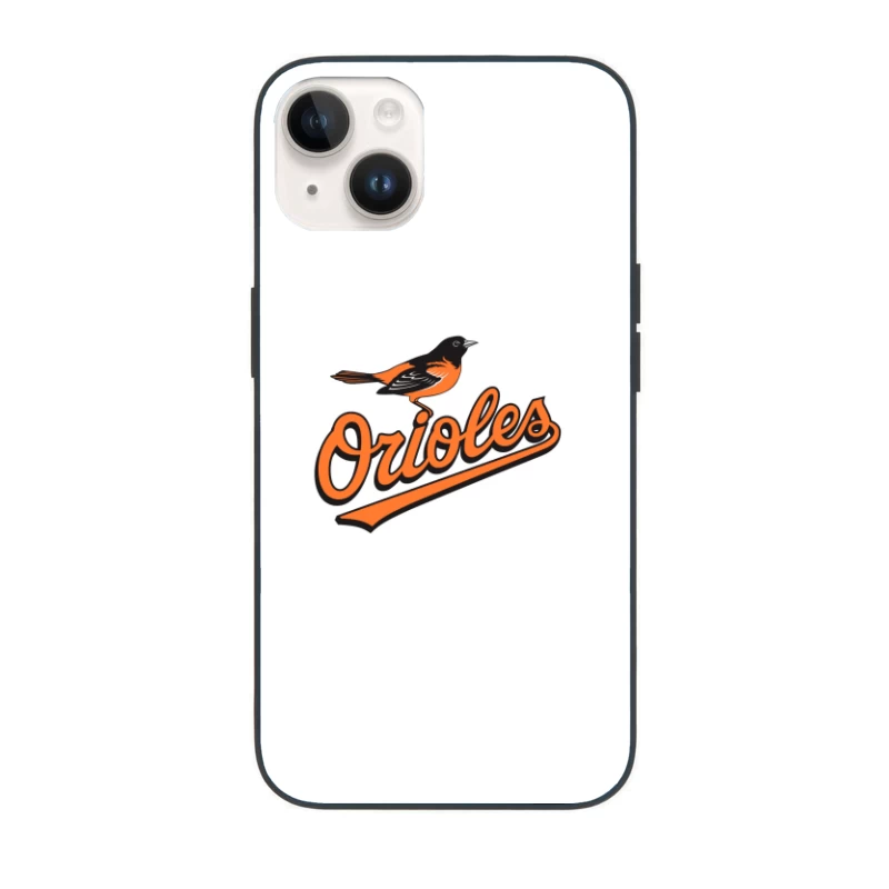 Baltimore Orioles MLB Baseball Team Logo with Orange Bird Mascot iPhone Case