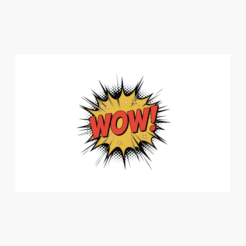 Retro Pop Art Comic Book Exclamation: WOW! Travel Mug