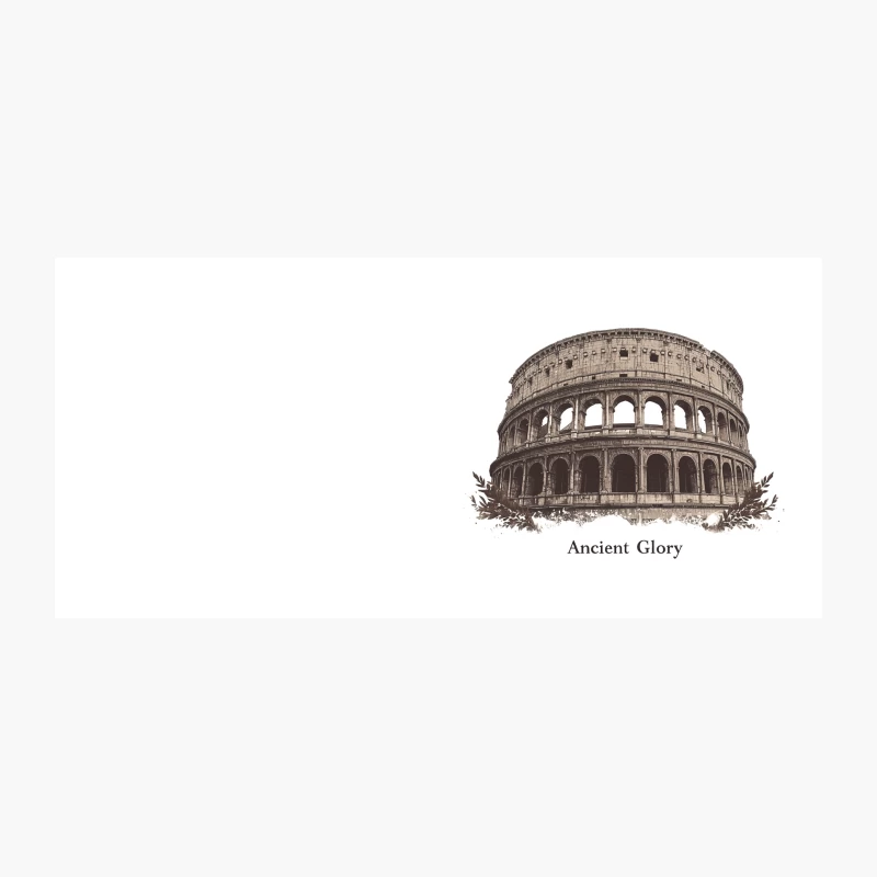 Illustrated Colosseum: Ancient Glory of Rome's Iconic Amphitheater Coffee Mug