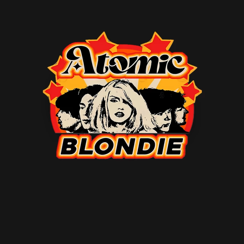 Atomic by Blondie - Retro Band Logo Design Female T-Shirt